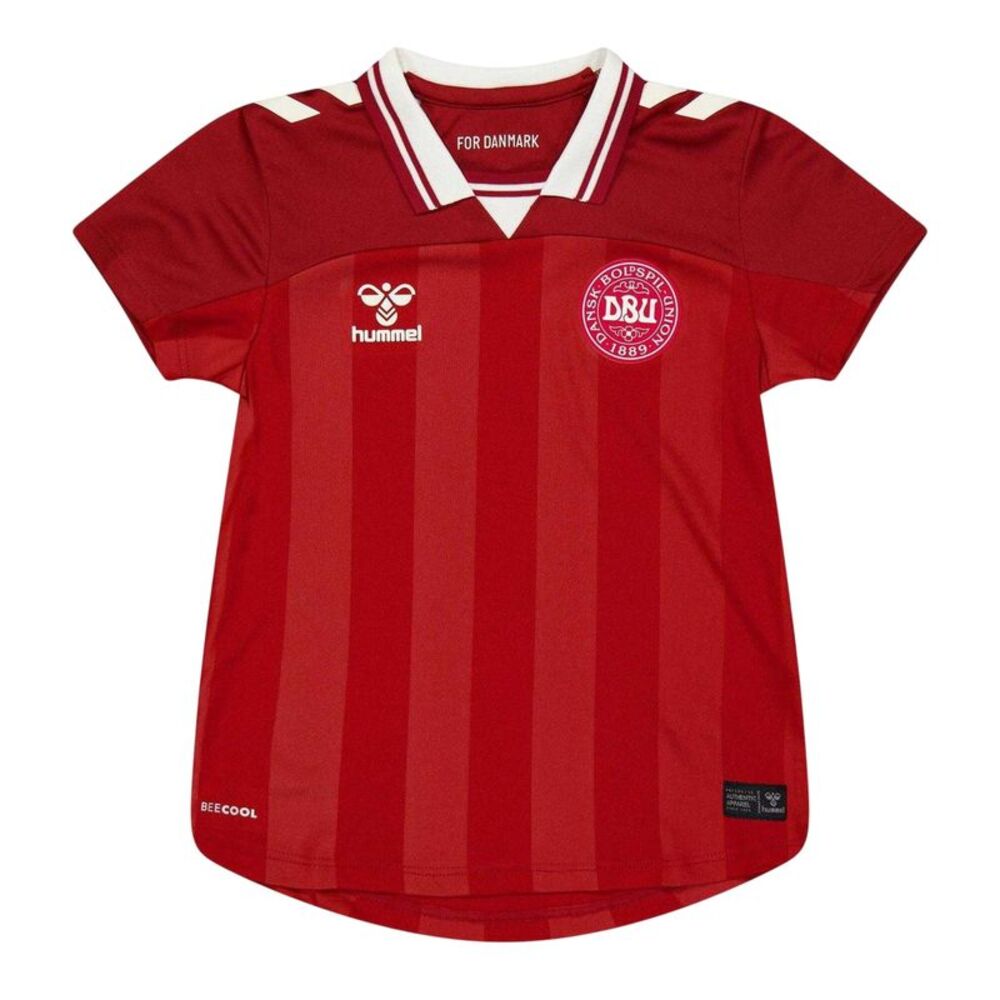 Hummel Childrens/Kids 2025 Denmark Moisture Wicking Home Shirt / Red